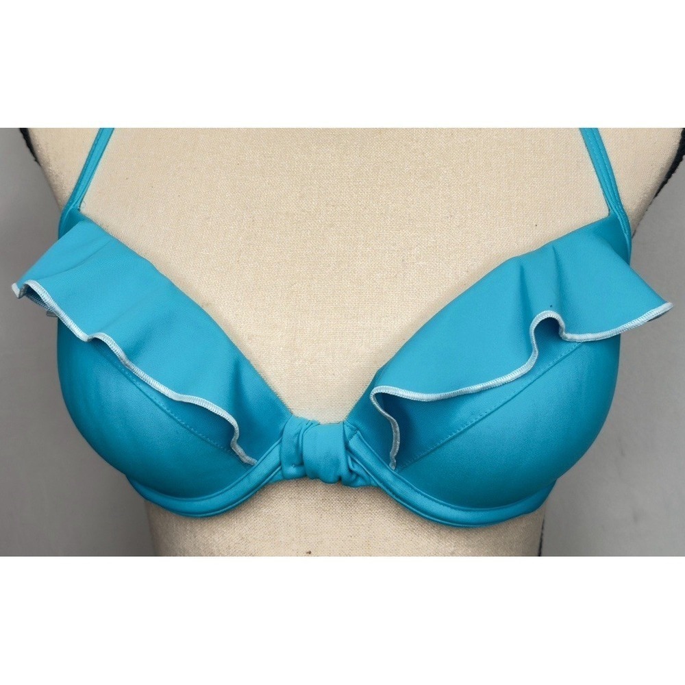 Aerie Brooke Ruffle Cup Support Bikini Top Size 36B - Picture 3 of 14